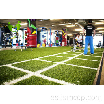 PU respaldo de hierba artificial para gimnasio